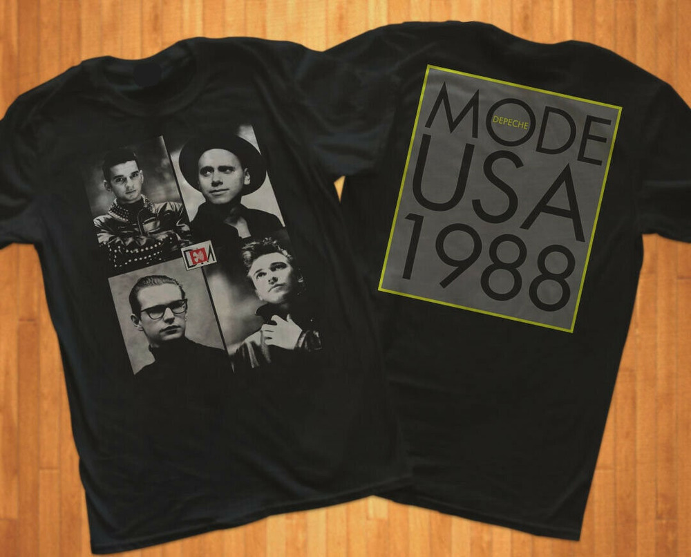 Best Shirt Depeche Mode USA Tour 1988 Concert Tshirt 2 Sided